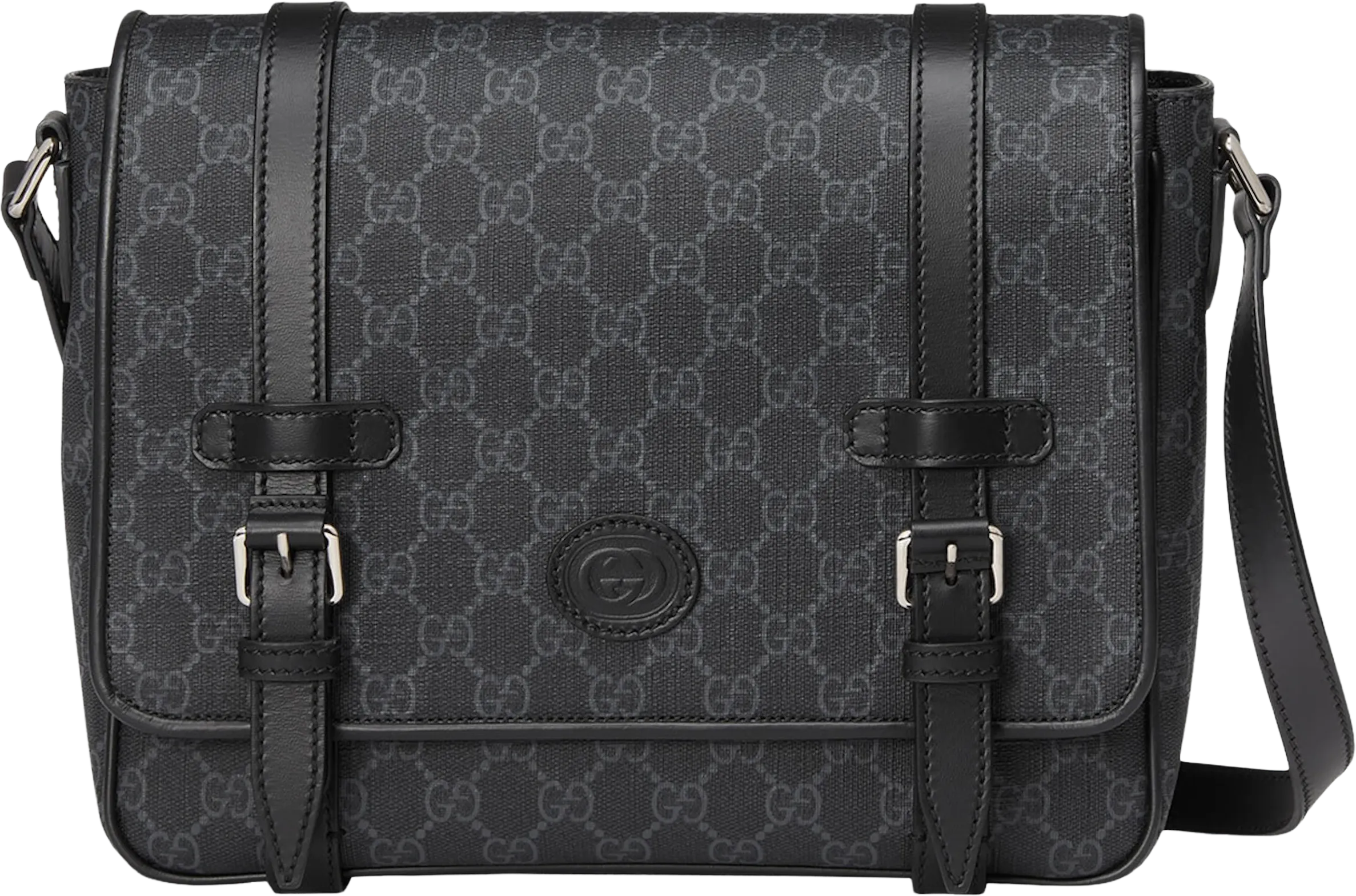 Gucci Messenger Bag GG Supreme Canvas Black/Grey
